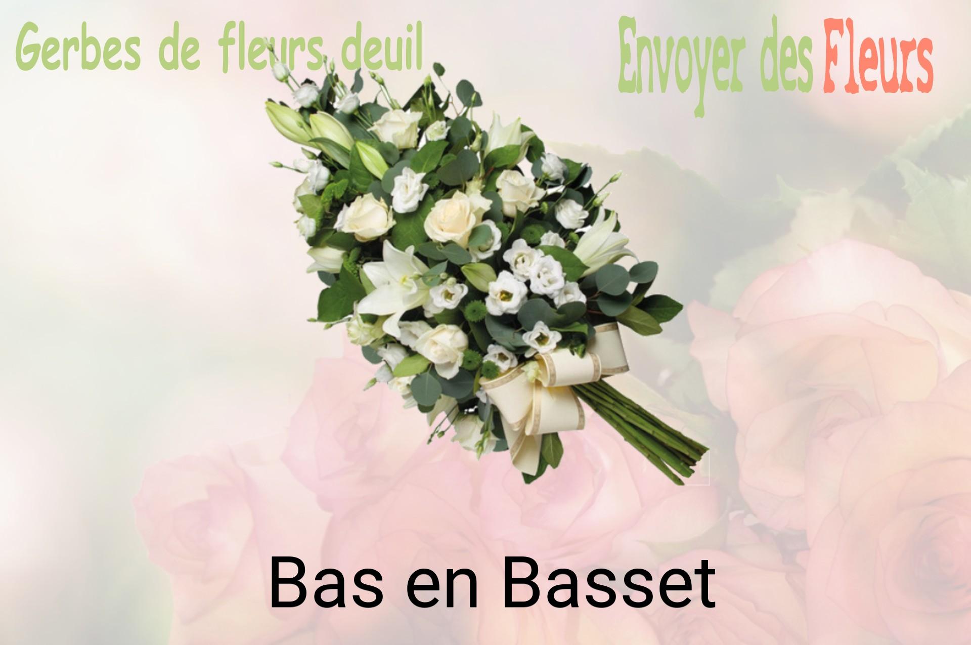 Gerbe de fleurs de deuil livrée à Bas-en-Basset